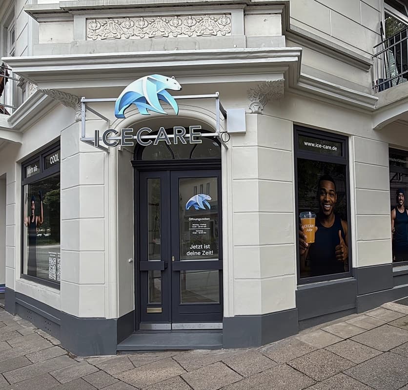 Folierung bei IceCare — Projekt von MS Folien und Werbetechnik